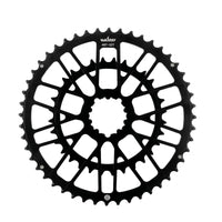 Flush Mount bike Chainring  Black Double Chainring Lightweight Biking Component
