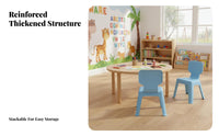 Kindergarten Chair Thickened Design children's Backrest Stool Non-Slip Kids Chair for Young Children, Preschoolers, Daycare, Playroom, Bedroom