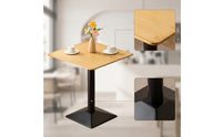 Coffee Table Space-Saving Table with Pedestal Base Sturdy Furniture for Reception Area