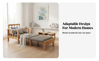 Foldable transformable Chair Bed two-wayUse Fold-extendable Armchair Bed Space-Saving Single Sofa Multi-Functional for Overnight Guests, Apartment Dwellers, Students, Small Spaces, Living Room, Bedroom, Home Office