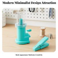 2 Pieces Rope Braiding Machine DIY Manual Rope Braider Easy to Use Hand Crank Knitting Machine for Beginners, Kids