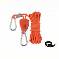 Braided Adjustable Rope Tie-down Hook-and-Loop Strap Reflective Rope Tie-down Carabiner Clips Tent Canopy Tensioner Quick Tensioning
