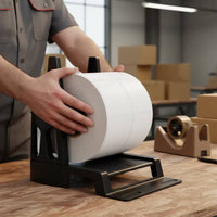 External Label Holder Desktop Label Printer Stand Stable for Retail Counters