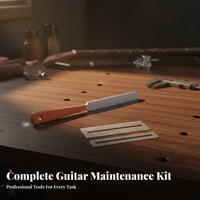Stainless Steel Guitar Fret File Anti-Rust Guitar Fret Dressing Tool Fretboard Safe for Luthiers, Hobbyists, Fretwork, Repair Shop, Workshop