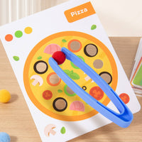 Clamp and Sort Game Fine Motor Skills Soft Ball Sorting Toy Educational