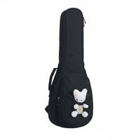 Portable 23 Inch Ukulele Case Cute Design Ukulele Backpack Case Adjustable Straps Instrument Storage Thick Padding for Children, Children, School, Travel, Music Lessons