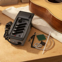 Active Acoustic Guitar Pickup Pre-Wired Guitar Preamp with Equalizer Easy to Use Musical Instrument Sturdy for Rehearsal