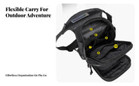 Multiple Compartments Motorcycle Leg Bag Adjustable Straps Motorcycle Thigh Bag Long-Lasting for Motorcyclists, Hikers, Travel, Daily Use