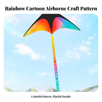 Single Line Kite Easy to Fly Beginner Kite in Light Wind for Beach, Adults