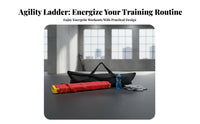 Agility Ladder Flexible Rungs Speed Ladder Easy Setup Agility Training Set for Athletes, Coaches, Outdoor, Gym