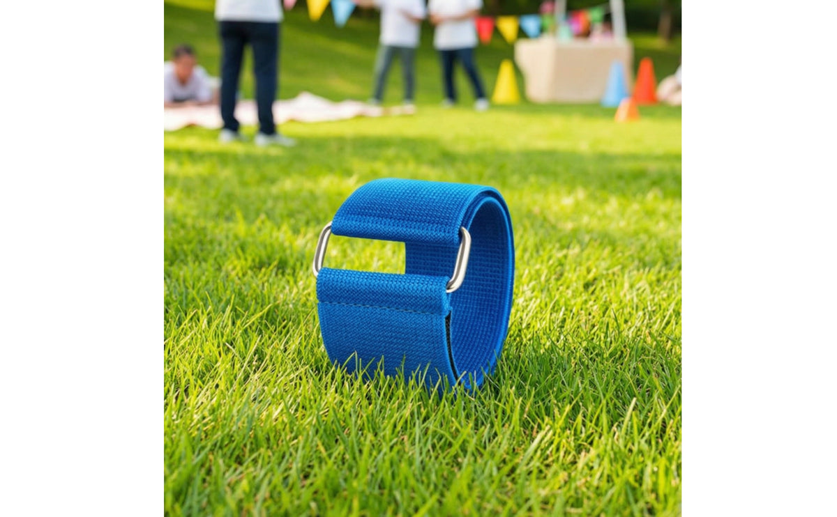 Adjustable Three-Legged Race Straps Reusable Three-Legged Race Band Stretchable Cooperative Game Strap Heavy-Duty for Students, Field Day, Team Building