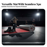 Anti-Slip XPE Foam Mat Wear-Resistant Wrestling Mat Roll High Resilience Sports Flooring Easy Installation for Combat Artists, Home Fitness Enthusiasts, Professional Athletes, Dojo, Gym, School P.E. Classes