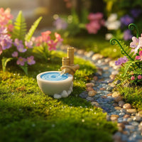 Mini Landscape Decoration Realistic Design Mini Landscape Ornaments Miniature Garden Bridge Intricately Detailed for Hobbyists