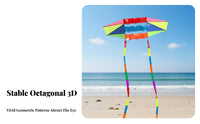 3D Detector Kite Sturdy Construction Long Tail Detector Kite Tear-Resistant-Stop