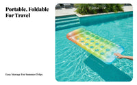 Open Design Inflatable Pool Lounge Floater Portable Floating Chair Backrest Water Leisure Foldable