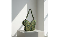 Denim Butterfly Bag Lightweight Edgy Design Butterfly Purse Convertible Shoulder Backpack for Young Women