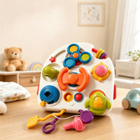 Space-Themed Baby Busy Board Portable Montessori Busy Board Educational Toy Safe for Floor Play