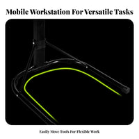 Mobile Design skin art Workstation Cart Multi-Functional Storage Wheeled Instrument Tray Sturdy Construction Salon Equipment 360° pivot casters for Permanent Makeup Artists, Beauticians, Estheticians