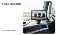 Truck Backup View Camera and Display Wide Electrical Potential 12V-24V Vehicle Reversing Camera with Screen IP68 Waterproof Automotive Accessory