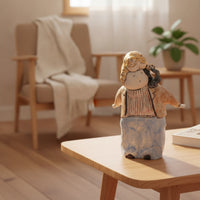 Hand-Painted Ceramic Figurine Cute Dinosaur Figurine Modern Figurines Decorative for Homeowners