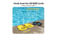 Builds Arm Strength Swimming Hand Paddles Ergonomic Design Front Crawl Training Paddles Long-Lasting Construction for Beginners, Swimmers