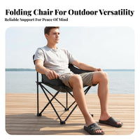 Folding Camping Chair Foldable Portable Picnic Chair Compact Folding Camping Stool for Campers, Gardeners, Hiking, Backyard, Gardening