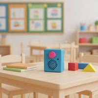3-Minute Recording Box Single-Button Voice Box Compact Voice Recorder with Speaker Battery-Operated for Teachers, Students, Classroom, Interactive Displays