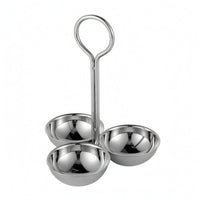 Three-Bowl Snack Simple to Clean to Clean Snack Stand Space Saving Countertop Fruit Organizer