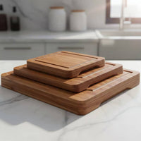 Bamboo Slicing Board Carbonized Bamboo Cutting Board Heavy Duty Kitchenware for Food Prep