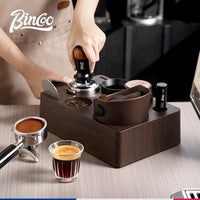 Bincoo Espresso Tamper Base Set with Knock Box, 58mm, 11 Pieces