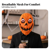Horror Theme Fullcranium cranium face covering Scary Design singlevision-patch cranium face covering Realistic features Costume Accessory for Halloween aficionados, Party-Goers, spooky house experiences, Carnival, Photo face coveringed gala
