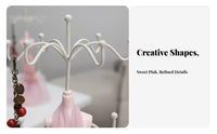Dress Form Jewelry Holder Elegant Design Mannequin Jewelry Stand Princess Dress Accessory Rack Perfect Gift High Heel Band