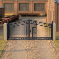 Plastic HO Scale Gate Miniature 1:87 Scale Gate Versatile Fence with Gates Realistic for Collectors