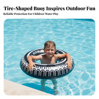 Inflatable Tire Pool Circle Thickened Material Tire Pool Buoy Portable for Children, Water Park, Summer Holiday