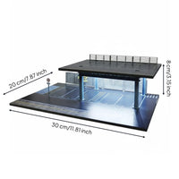 1:64 Scale Parking Lot Model Realistic Details Car Garage Diorama for Collectors, Hobbyists, Photography