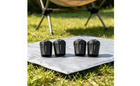 4 Pieces Camping Folding Chair Leg Foot Protector Sink-Preventive Moon Chair Leg Protector Outdoor Hardware for , Camping