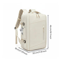 Large Expandable Travel Backpack Multi-Compartment Hand Luggage Laptop Backpack 180° Opening Computer Bag for Commuters, Students, Business Trip