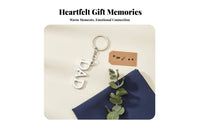 MOM DAD Keychain Parent Appreciation Day Gift Letter Zinc Alloy Alphabet Letter for Parents, Bag Decoration