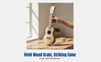 Ukulele, Small Guitar for Beginners, Student Instrument, Kids and Adults, Adjustable Strings, Entry Level