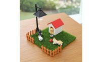 1:12 Scale Pet Accessory Detailed Figurines 1:12 Scale Pet Scene Accessories Dollhouse Dog and Cat Set Realistic Design