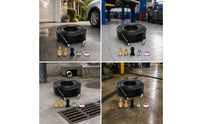 Pressure Washer Sewer Cleaning Kit Flexible Sewer Jet Hose Coiled Drain-Clearing Hose with Adapters for Homeowners