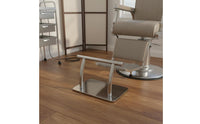 Salon Chair Footrest Stainless Steel Barber Chair Footrest Floor Standing Foot Support for Barbershop