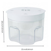 Transparent Resin Degassing Chamber Cylindrical Degassing Chamber with Lid Bubble-Clear Compact for Hobbyists, Crafters, Workshops, Studios