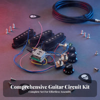SSS Guitar Wiring Harness Tone Electric Guitar Electronics Kit Saves Installation Time Prewired Pickup Set for Beginners