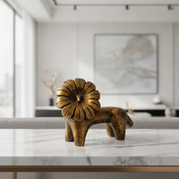 Lion Figurine lion Sculpture Stylized Decor for TV Cabinet, Reception