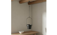 Lunar Moon Planter Rustic Design Moon Shaped Hanging Basket Easy to Hang