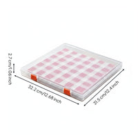 Bead Organizer Tray Box Clear Bead Storage Box Lightweight with Lid Container