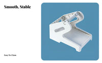 Shipping Label Roll Stand Large Capacity 2-in-1 Label Stand Fan-Fold Paper Holder Space Efficient Sturdy Construction