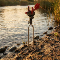 Tightening Knob Adjustable Fishing Rod Bracket Automatic Release Self-Locking Rod Clamp Metal and Plastic Fishing Pole Holder