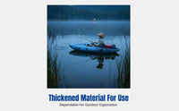 Inflatable Kayak, Thickened Wear-Resistant Canoe, Foldable Raft for Fishing and Outdoor Water Activities